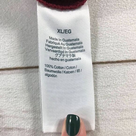 J.Crew Men Red Broken-in Short Sleeve Tee XL - Picture 4 of 7